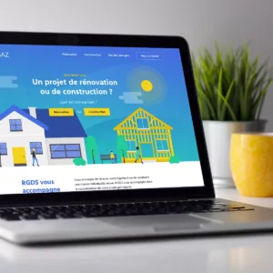 Mise en situation du site internet Mon projet gaz
