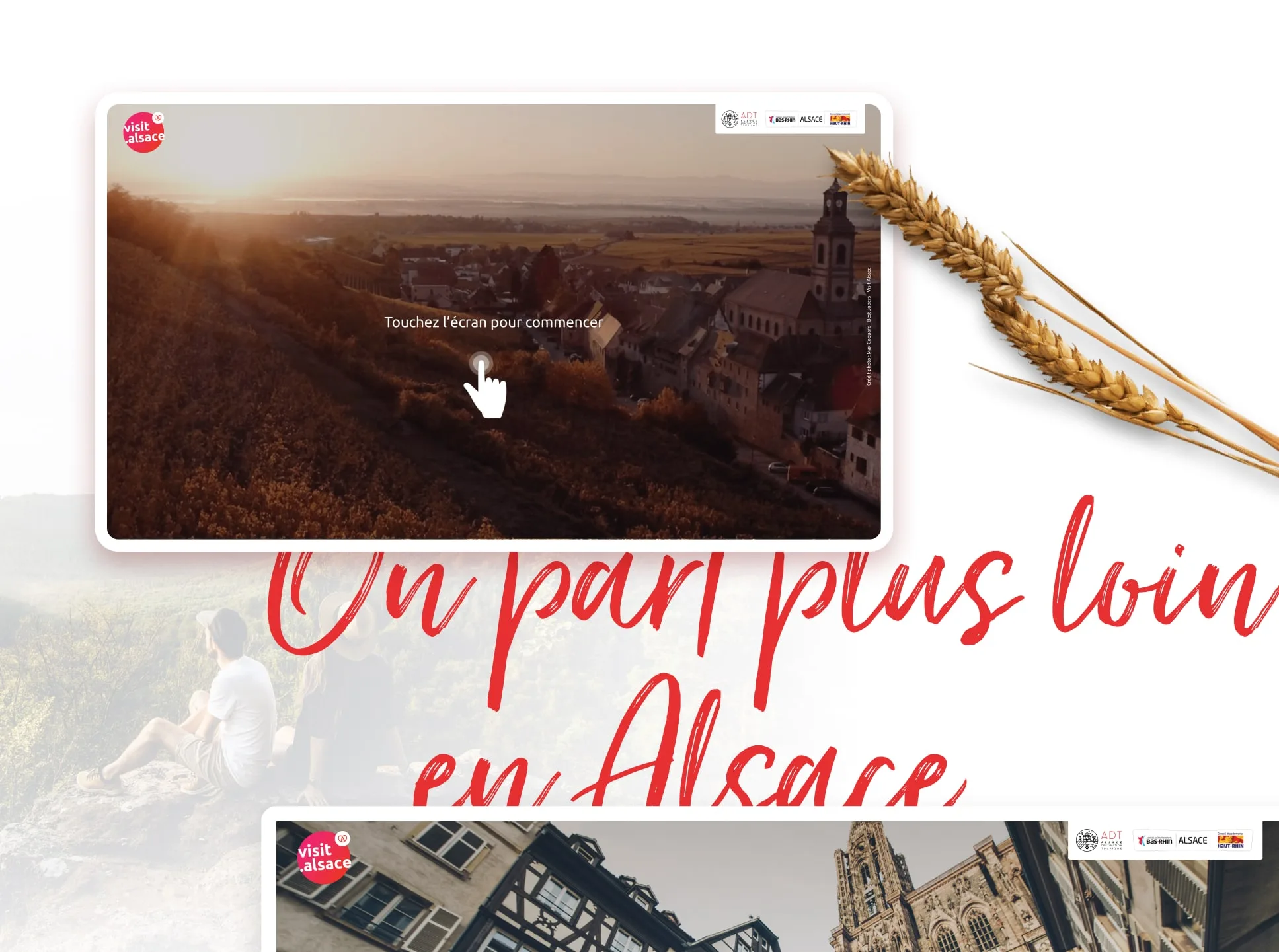 Visuels de la réalisation Alsace Destination Tourisme