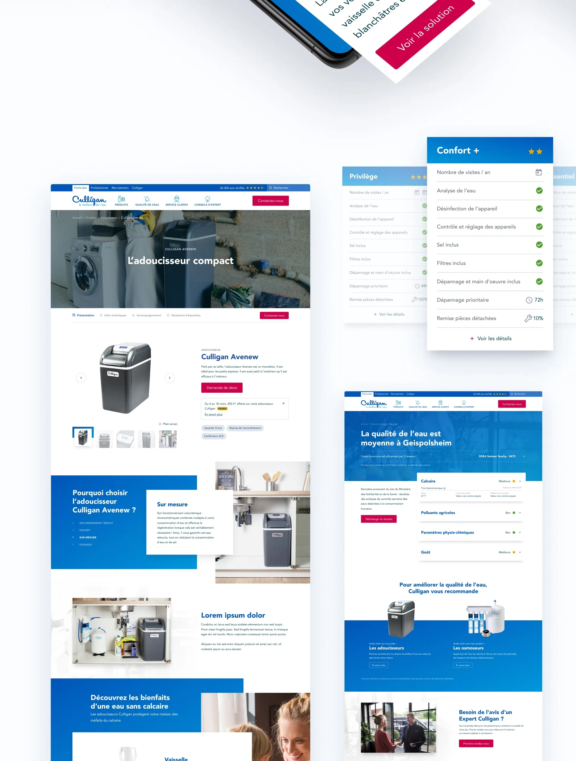 Visuels de la réalisation Culligan