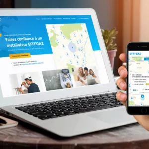 Mise en situation du site internet Effi'gaz