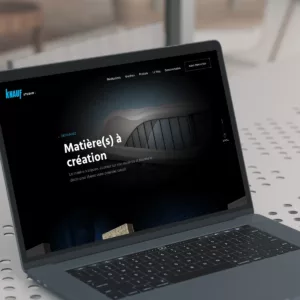 Mise en situation du site internet Knauf Studio