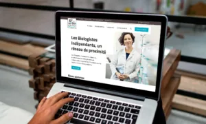 Mise en situation du site internet Les Biologistes Indépendants