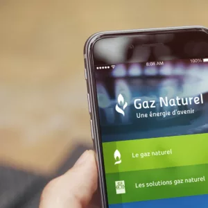 Mise en situation de l'app RGDS Gaz naturel