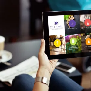 Mise en situation de l'application Vin & Société