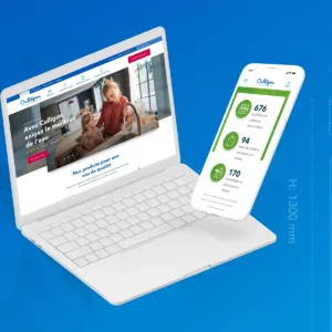 Mise en situation du site internet Culligan