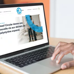 Mise en situation du site internet Knauf circular