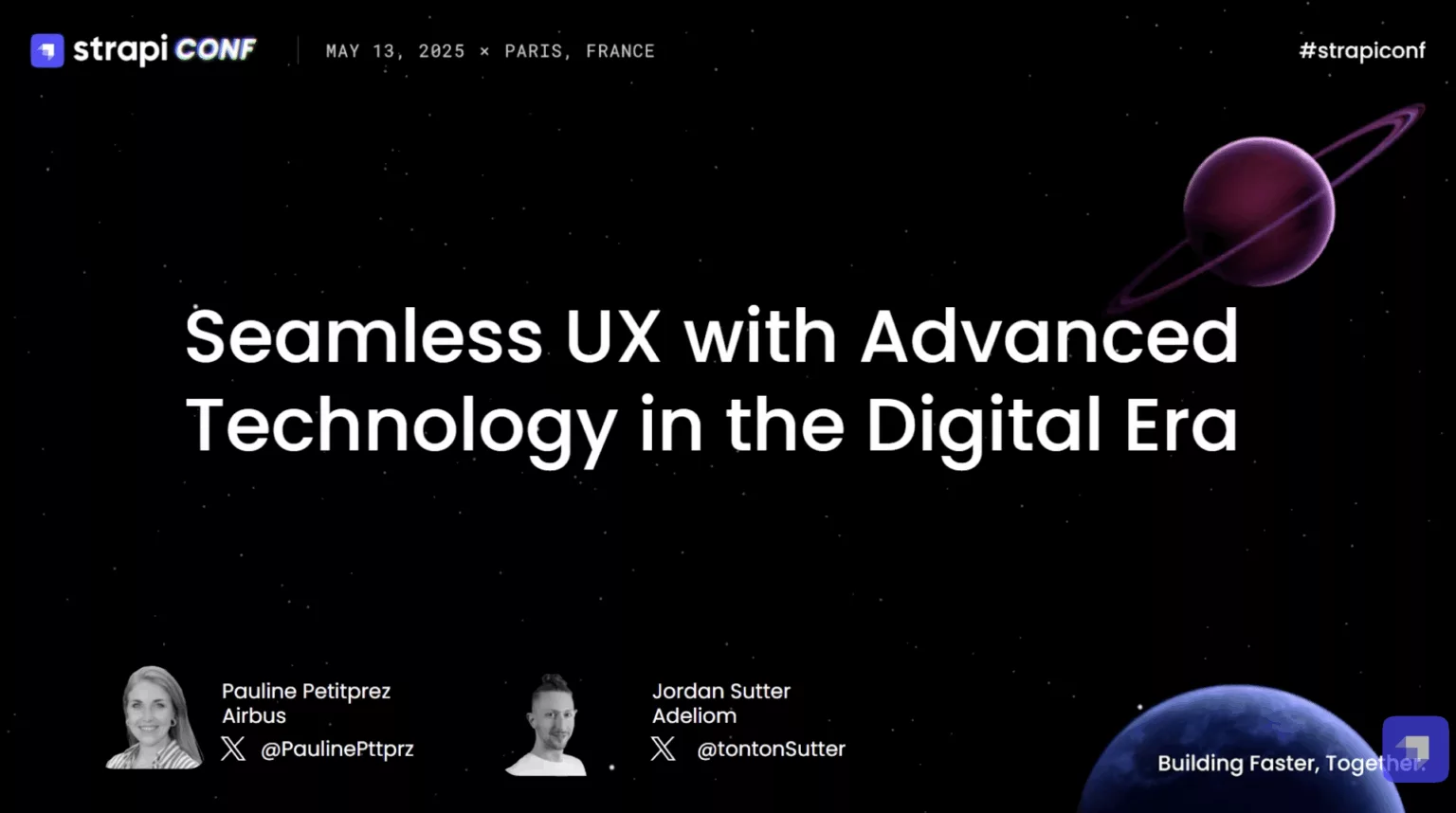 Conférence Strapi 2025 sur l'UX digitale par Airbus et Adeliom agence web aéronautique