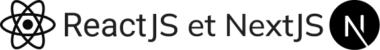 Logo React JS Next JS technologie front-end agence Adeliom