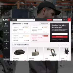 Portail client B2B M-Extend - Espace commande suivi SAV e-commerce industrie BTP Adeliom